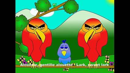 Alouette, gentille alouette - alain le lait (French body parts - for birds)