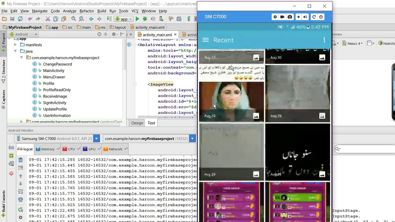 Firebase complete Application using Android Studio DEMO
