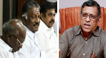 முதல்வர், துணை முதல்வர் குறித்து துக்ளக் குருமூர்த்தி அநாகரீக டிவீட்...வீடியோ