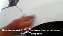 How to remove scratches from the car at