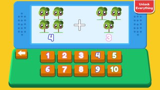 Kid number - endless numbers counting 1 to 10 - learn 123 number