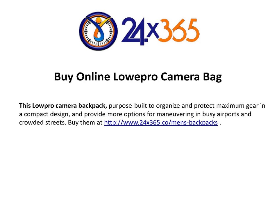 Online Lowpro Camera Backpack