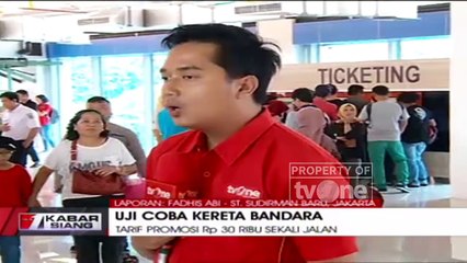 Begini Suasana Saat Uji Coba Kereta Bandara