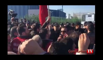 Posco işçilerine polis müdahalesi