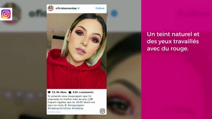 Les plus beaux make-up inspirés de Noël