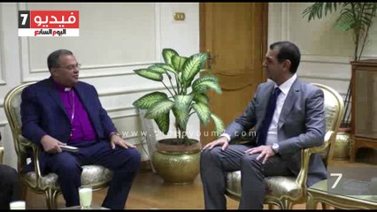 محافظ أسيوط يستقبل رئيس الطائفة الإنجيلية بمصر ويكرم شيخ الإنجيليين