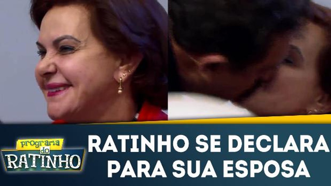 Ratinho se declara para sua esposa