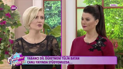 Yabancı dil eğitmeni Tülin Batan canlı yayında