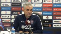 Trabzonspor Teknik Direktörü Çalımbay, Basın Toplantısı Düzenledi
