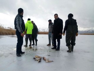 Van'da 'Eskimo' Usulü Balık Avı