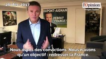 Nicolas Dupont-Aignan cherche de l'argent pour financer son parti