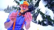 Snowmobile in the Snow with Blippi - Winter Outfit for Kids