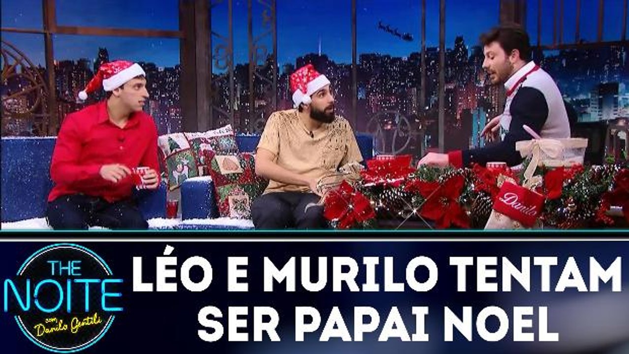 Léo e Murilo tentam ser papai noel