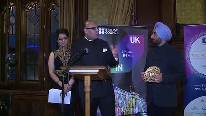 Satinder Sartaaj at The Houses of Parliament for The Indian Awards 2017. The Black Prince Movie