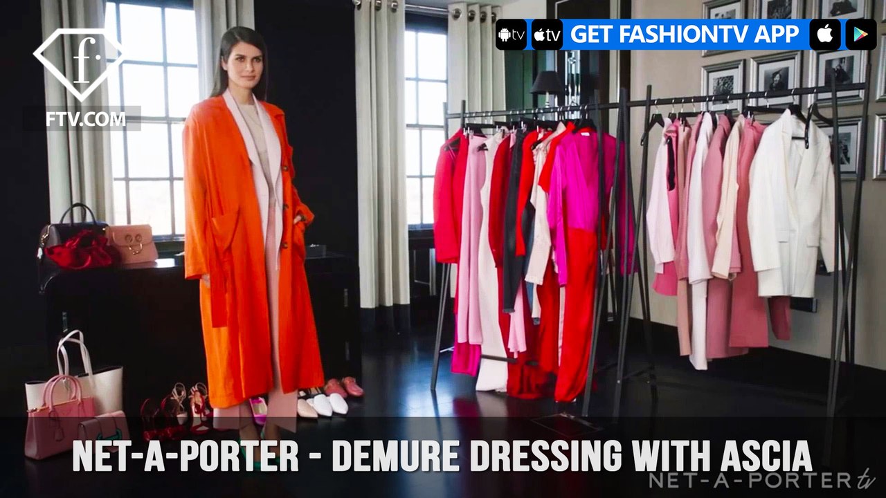 Ascia NET-A-PORTER Demure Dressing How to Think Pink Shade of the Season | FashionTV | FTV