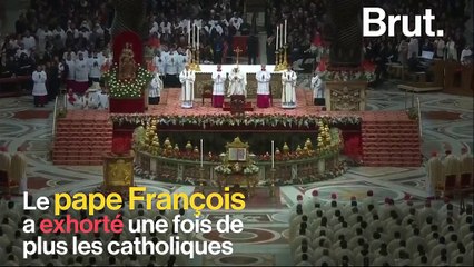 Le drame des migrants dans l'homélie de Noël du pape François