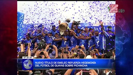 Download Video: Nuevo título de Emelec refuerza hegemonía del fútbol de Guayas sobre Pichincha