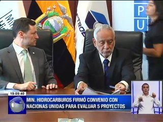 Ministerio de Hidrocarburos firma convenio con Naciones Unidas