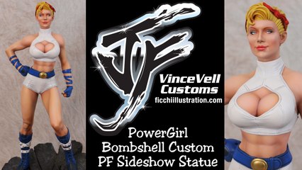 Power Girl Bombshell Custom Sideshow Statue