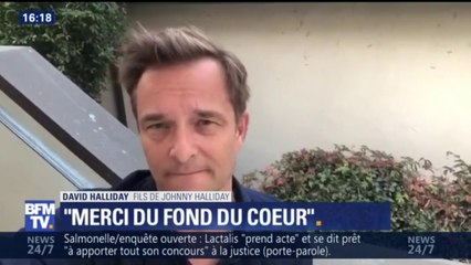 "Merci à tous du fond du coeur", David Hallyday sort de son silence après la mort de son père