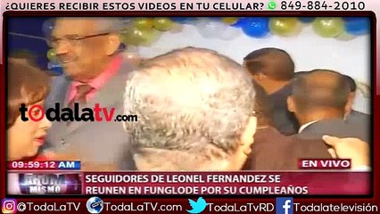 Video herunterladen: Seguidores de Leonel Fernández se reúnen en FUNGLODE por su cumpleaños-CDN-Video