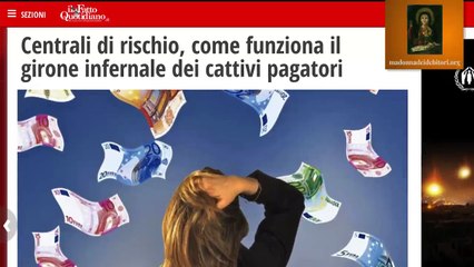 LE BANCHE NON DANNO CREDITO :  Madonna dei Debitori TV Focus sulle Centrali Rischi