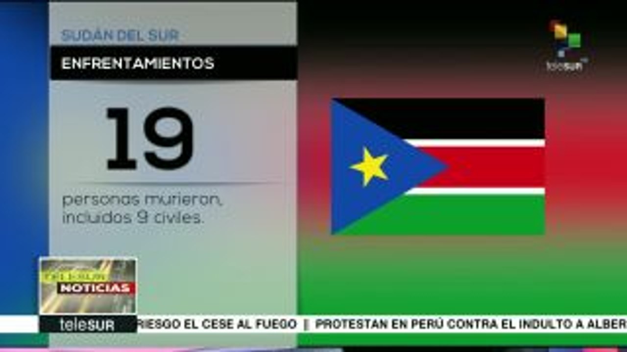 Sudán del Sur: 19 muertos en choques entre el Ejército y los rebeldes