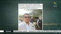 Colombia: asesinan a personero de Puerto Rico, Caquetá
