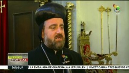 Sirios celebran la Navidad con oraciones por el pueblo palestino