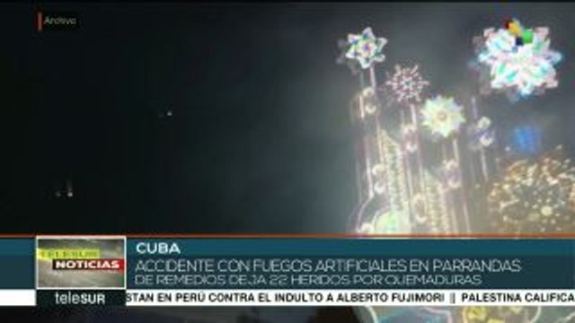Cuba: accidente con fuegos artificiales en Parrandas de Remedios