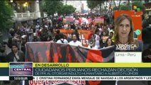 Fuertes protestas en Perú para rechazar indulto a Fujimori