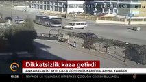 Dikkatsizlik kaza getirdi