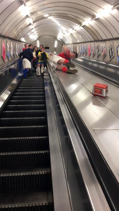 Escalator Surfing Gone Wrong