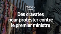 Kosovo : des cravates pour protester contre le salaire du premier ministre