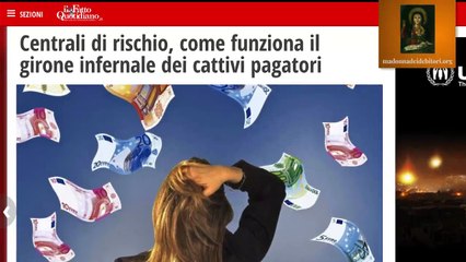 REVOCA AFFIDAMENTI BANCARI : Madonna dei Debitori TV Focus sulle Centrali Rischi