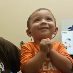 Boy, 2, Hears For The First Time