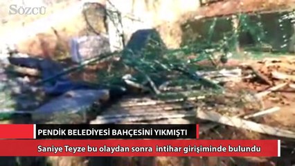 Hayvan dostuydu bahçesini yıktılar Saniye Teyze intihar etti!