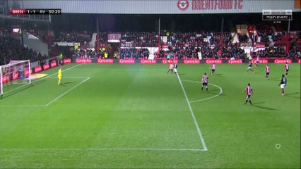 1-1 Josh Onomah Goal England  Championship - 26.12.2017 Brentford FC 1-1 Aston Villa