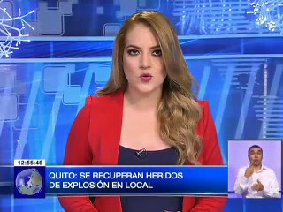 Se recuperan heridos de explosión en local de comidas en Quito