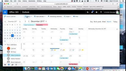 Calendar - Adding and Searching for a Meeting