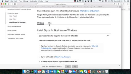Install Skype for Business