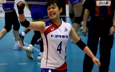 比金桃子選手(Momoko Higane)トヨタ車体クインシーズ【ﾊﾞﾚｰﾎﾞｰﾙVﾌﾟﾚﾐｱﾘｰｸﾞ女子2017-2018】2017.10.29ひたちなか市総合運動公園総合体育館