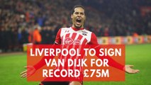 Liverpool agree world record £75m deal to sign Van Dijk from Southampton