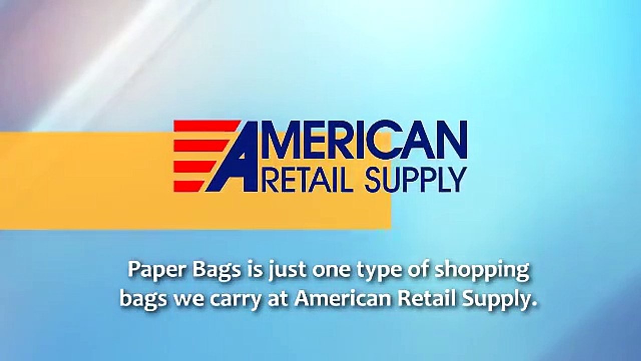 Shopping Bags Paper Supply - Americanretailsupply.com