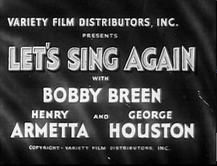 Let's Sing Again (1936) BOBBY BREEN part 1/2