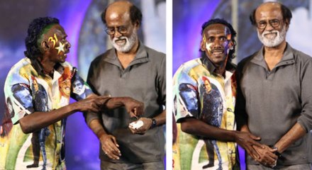 ரஜினியை சந்திக்க உடல் முழுவதும் ரஜினியின் உருவத்தை பதித்து வந்த ரசிகர்..!!- வீடியோ