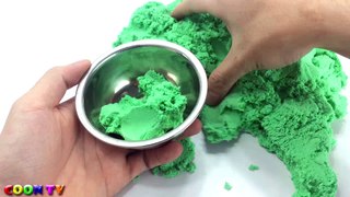 Learn Colors Kinetic Sand Rainbow EyeBall Surprise Toys Nursery Rhymes Song How To Make For Kid