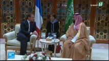 الرئيس الفرنسي يدعو الرياض إلى رفع الحصار بشكل كامل عن اليمن