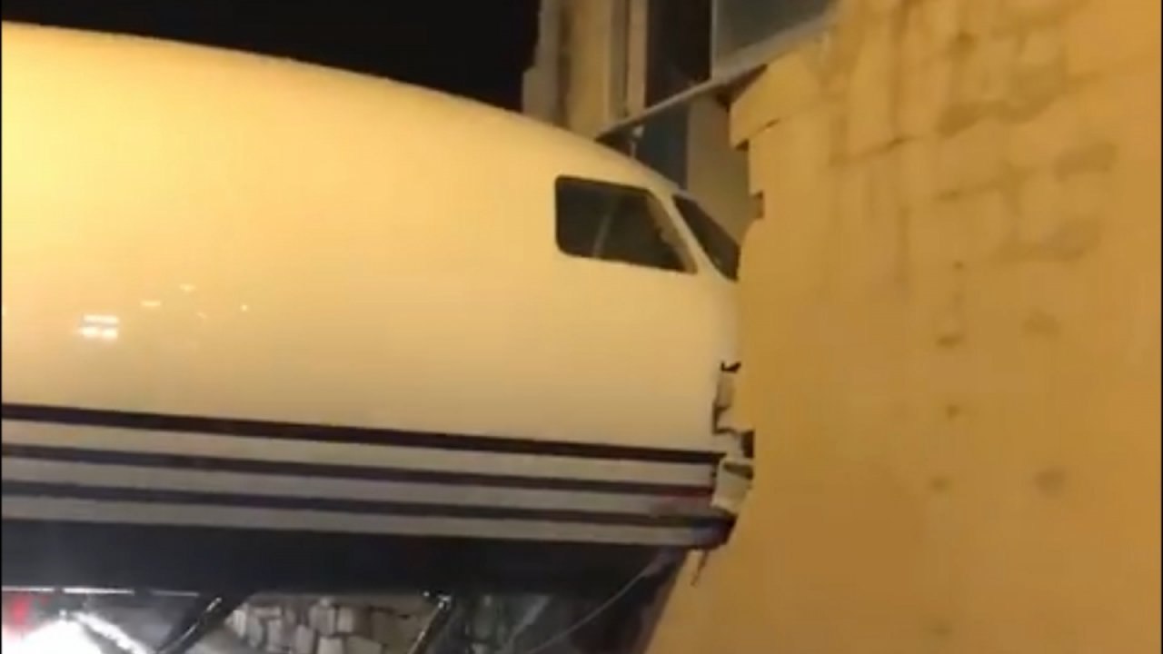Lord Ashcroft's private jet nose deep in trouble