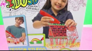 Unboxing toys for kids IDO3D Pen Review Demo Pen 3d crafts toys for girls and boys how to use